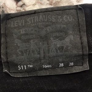 Levi 511 Slim black jeans